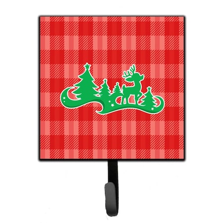 Carolines Treasures Christmas Tree Reindeer Red Leash or Key Holder BB6972SH4